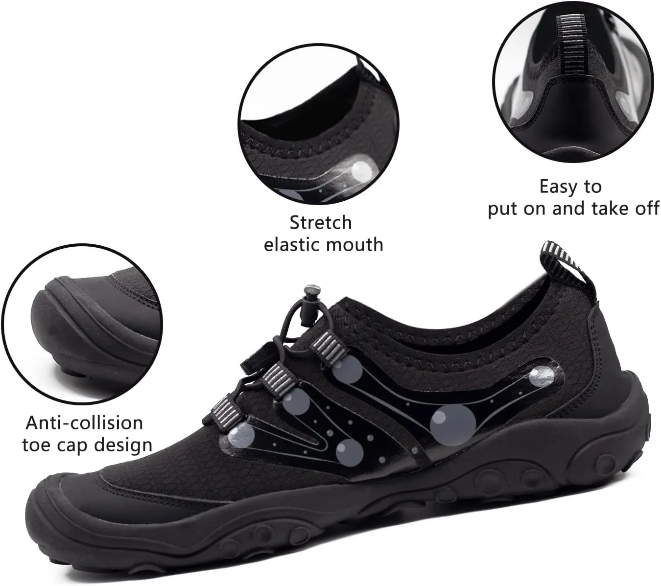 Womens Mens Water Shoes Barefoot Quick Dry Aqua Sports Shoes for Pool Beach Surfing Walking Kayaking