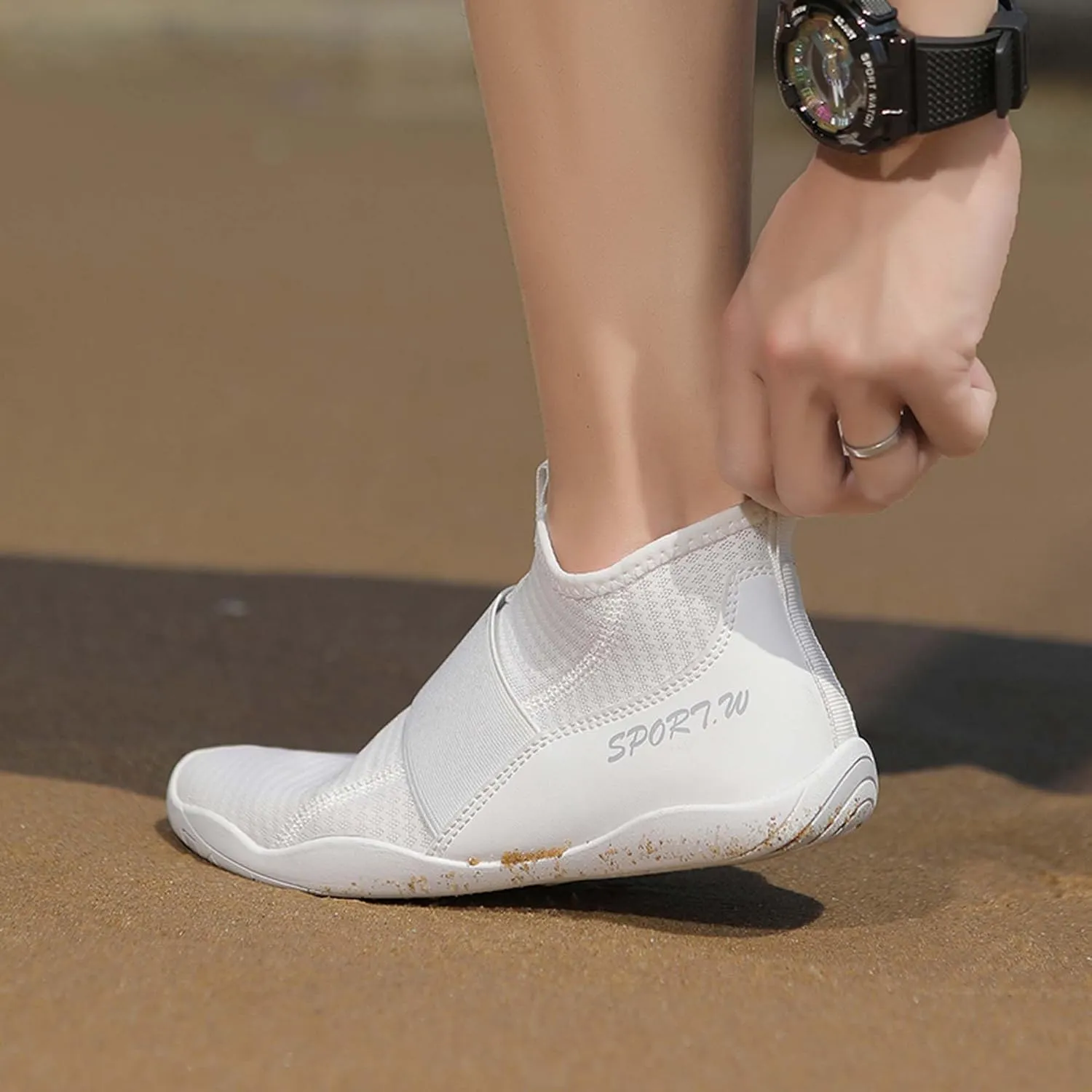 Women's Men's Water Shoes High Top Lightweight Breathable Quick Drying Mesh Beach Shoes Walking, Fishing, Sailing, Hiking, Indoor and Outdoor Sports Shoes Amphibious Sports Shoes (Adults/Big Kids)