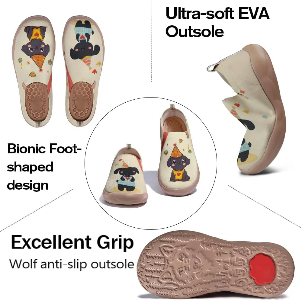 Women's Niche Design Temperament Travel Shoes Art Knitted Comfortable Lightweight Sports Shoes Cute Series