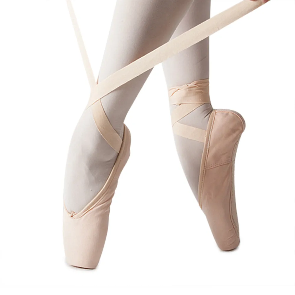Women's Professional Full Sole Ballet Dance Pointe Shoes