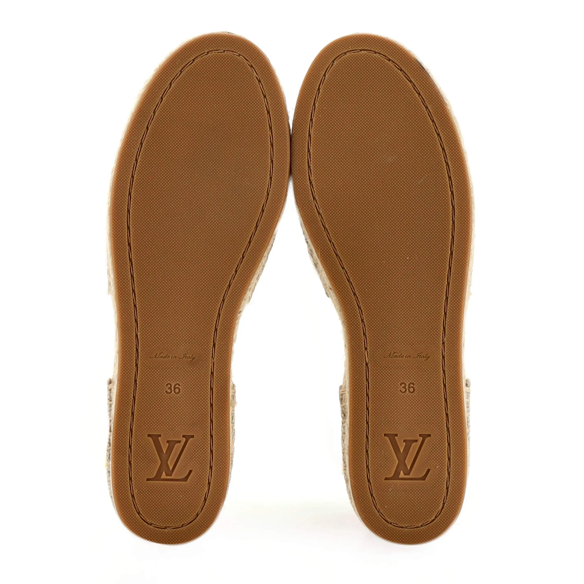 Women's Starboard Flat Espadrilles Monogram Embroidered Canvas