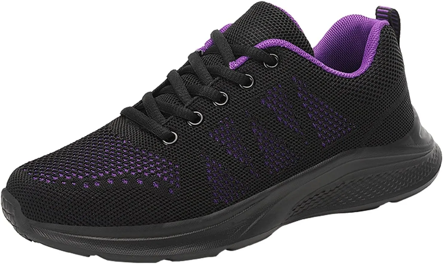 Womens Walking Running Shoes Lightweight Non Slip Tennis Fashion Sneakers Colorblock Platform Lace-Up Breathable Casual Shoes