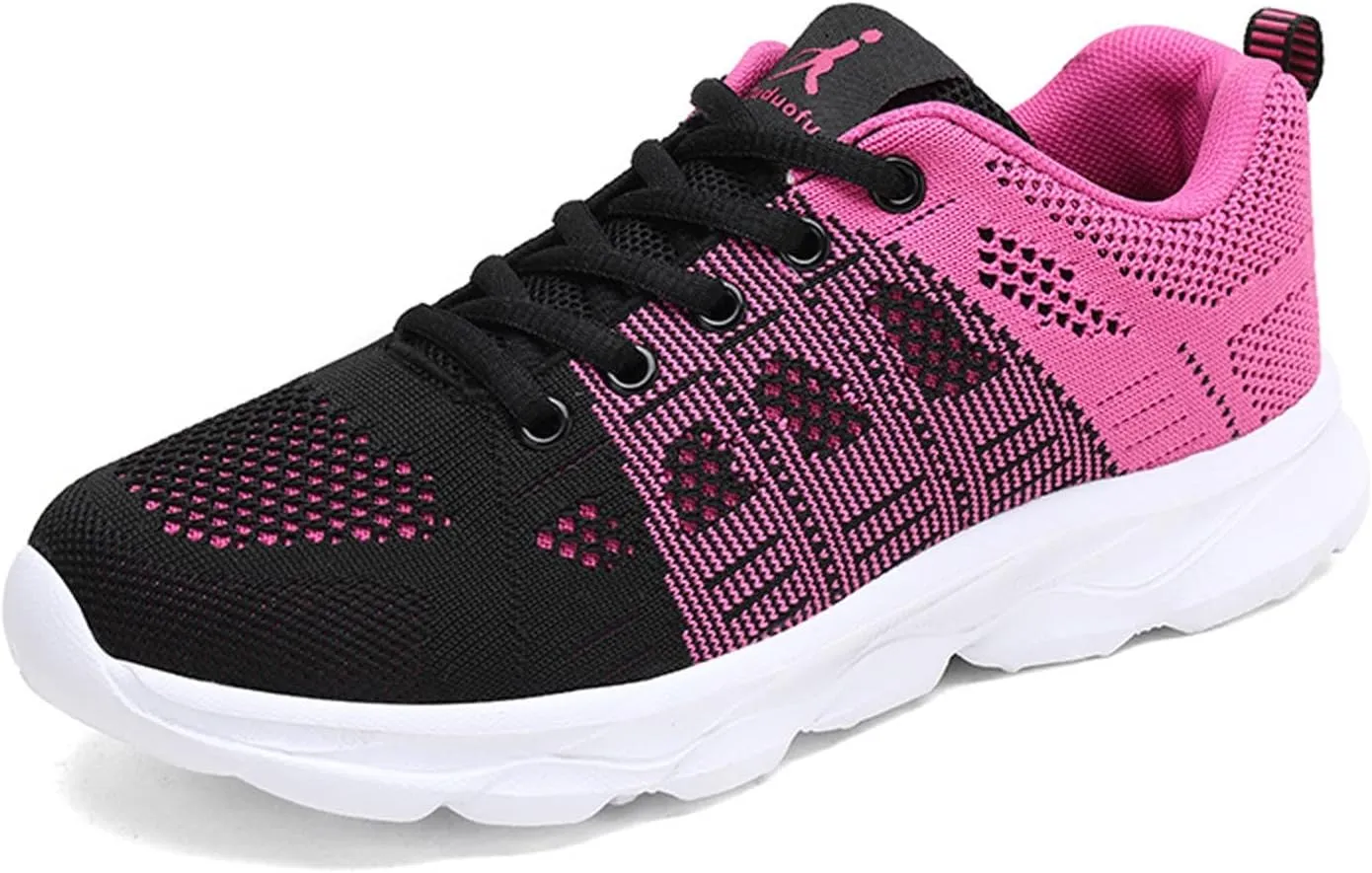 Womens Walking Running Shoes Lightweight Non Slip Tennis Fashion Sneakers Colorblock Platform Lace-Up Breathable Casual Shoes