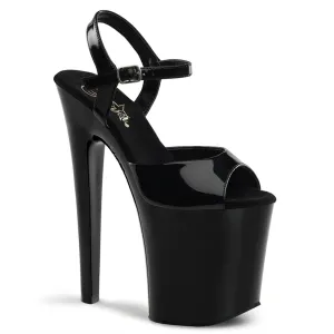 XTREME-809 Black Patent Platform 8 Inch Exotic Dancer Shoes