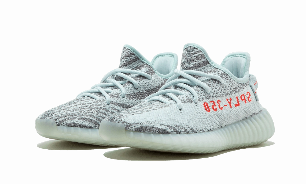 Foot Shape Yeezy Boost 350 V2 Blue Tint