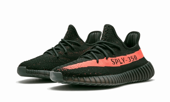 Cold Step Yeezy Boost 350 V2 Core Black Red