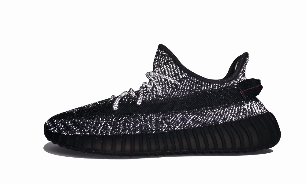 Yeezy Boost 350 V2 Static Black (Reflective) Light Steps