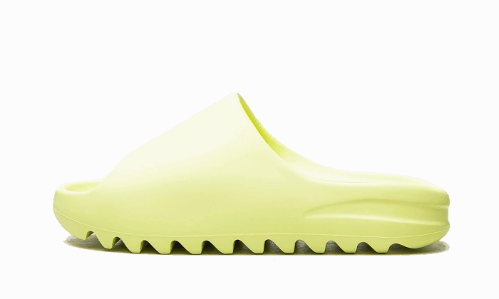 simple design Comfy Beach Walk Yeezy Slide Glow Green