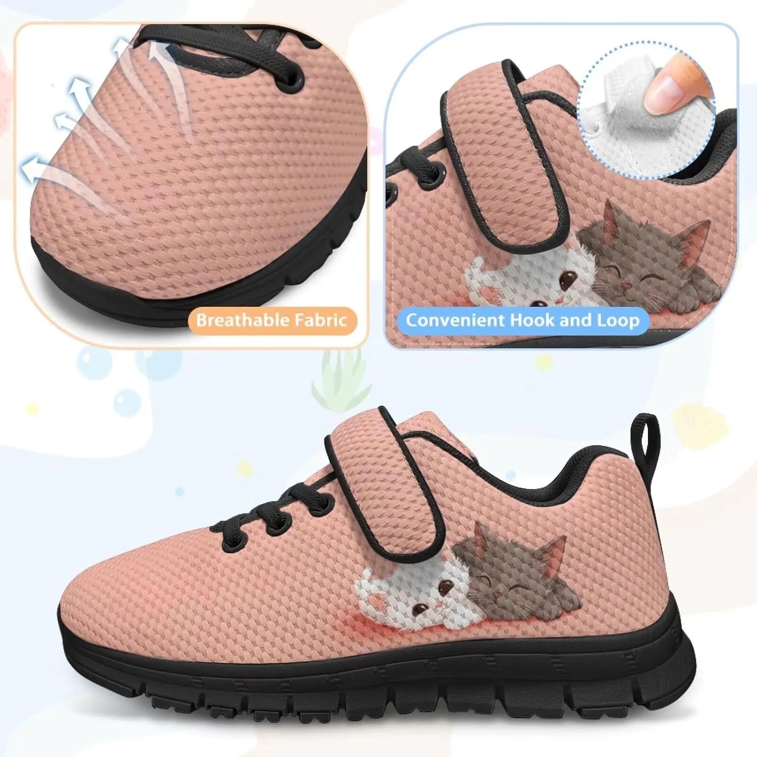 YEXIATODO Kids Sneakers Fashion Comfortable Casual Athletic Tennis Shoe Breathable Lightweight Slip on Sports Shoes
