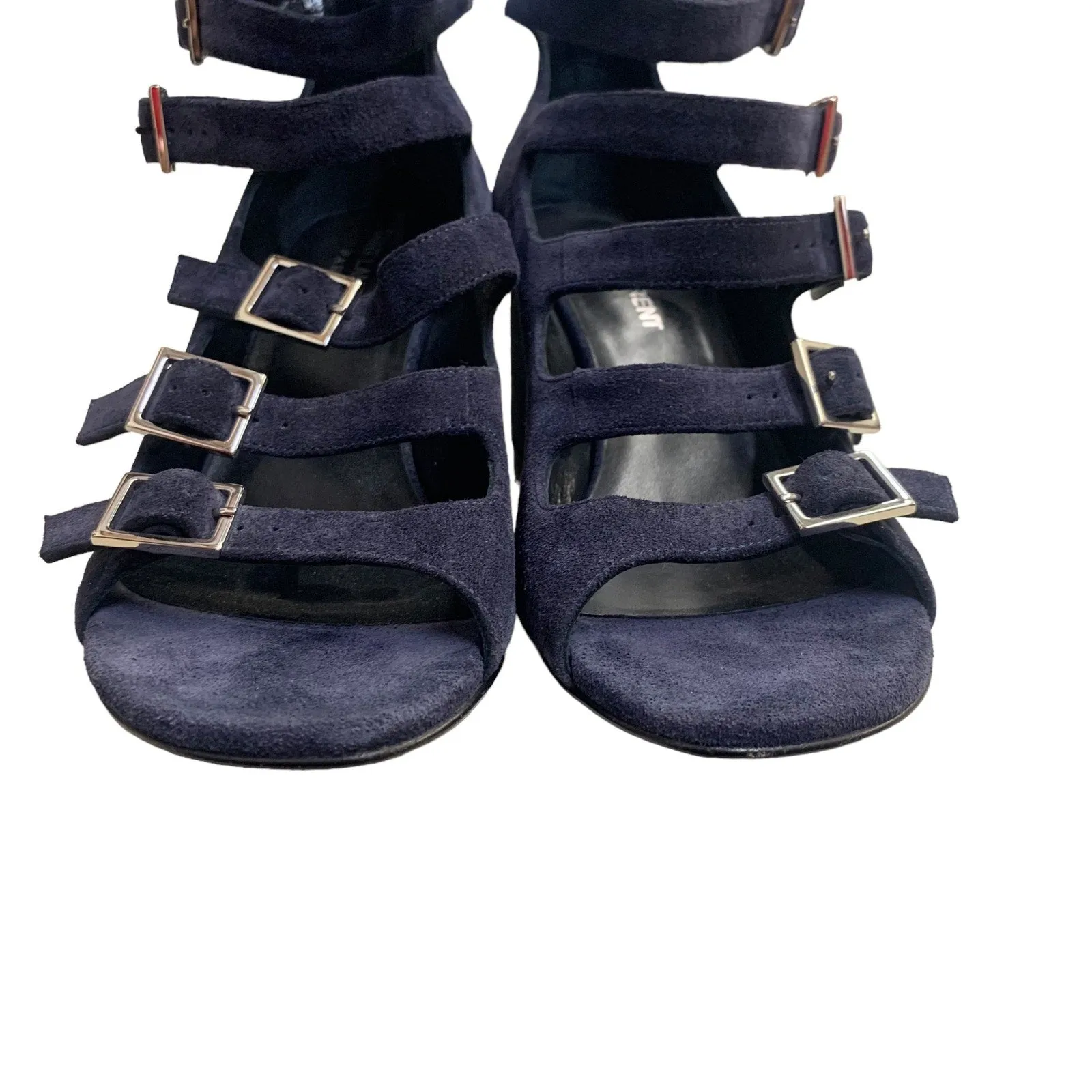 YSL Saint Laurent Babies Suede Gladiator Heeled Sandals SZ 7