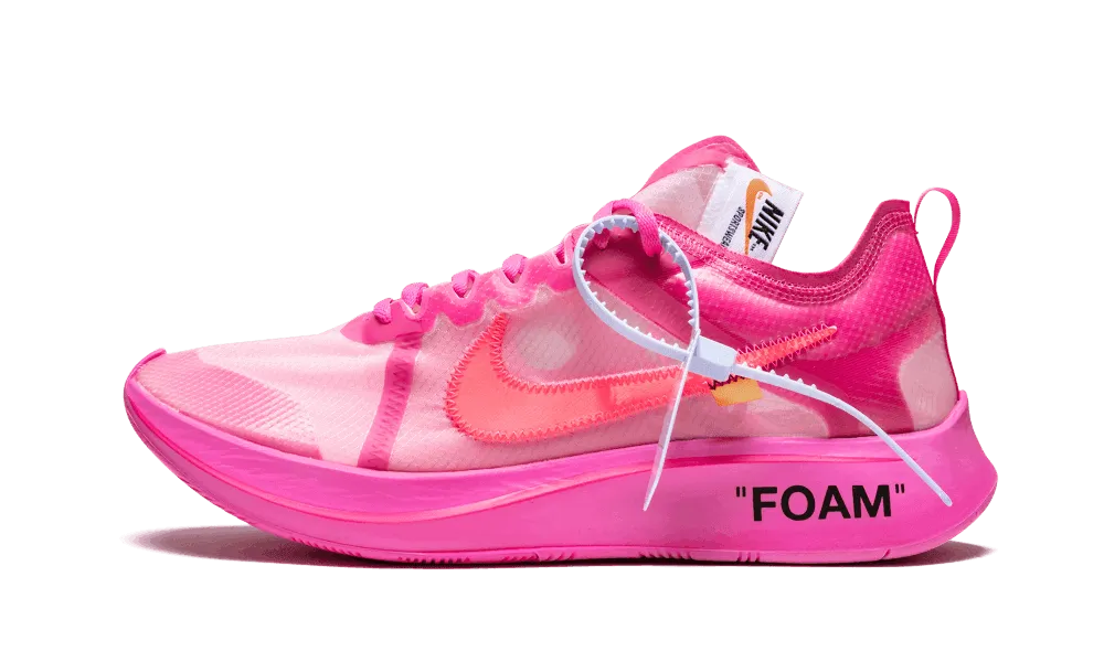 shoe cleaner fitness shoes Zoom Fly Off-White Tulip Pink