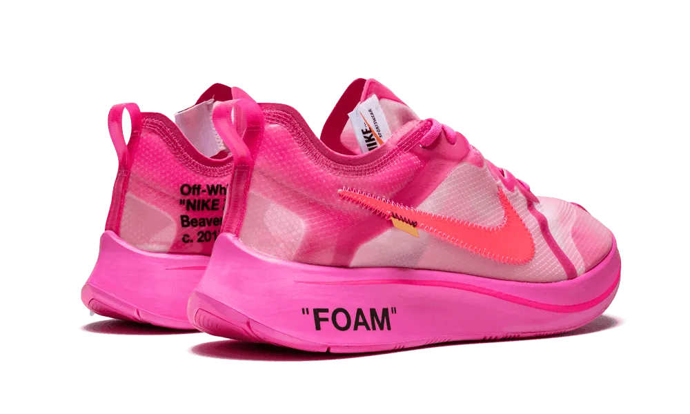 running with ankle braces Zoom Fly Off-White Tulip Pink