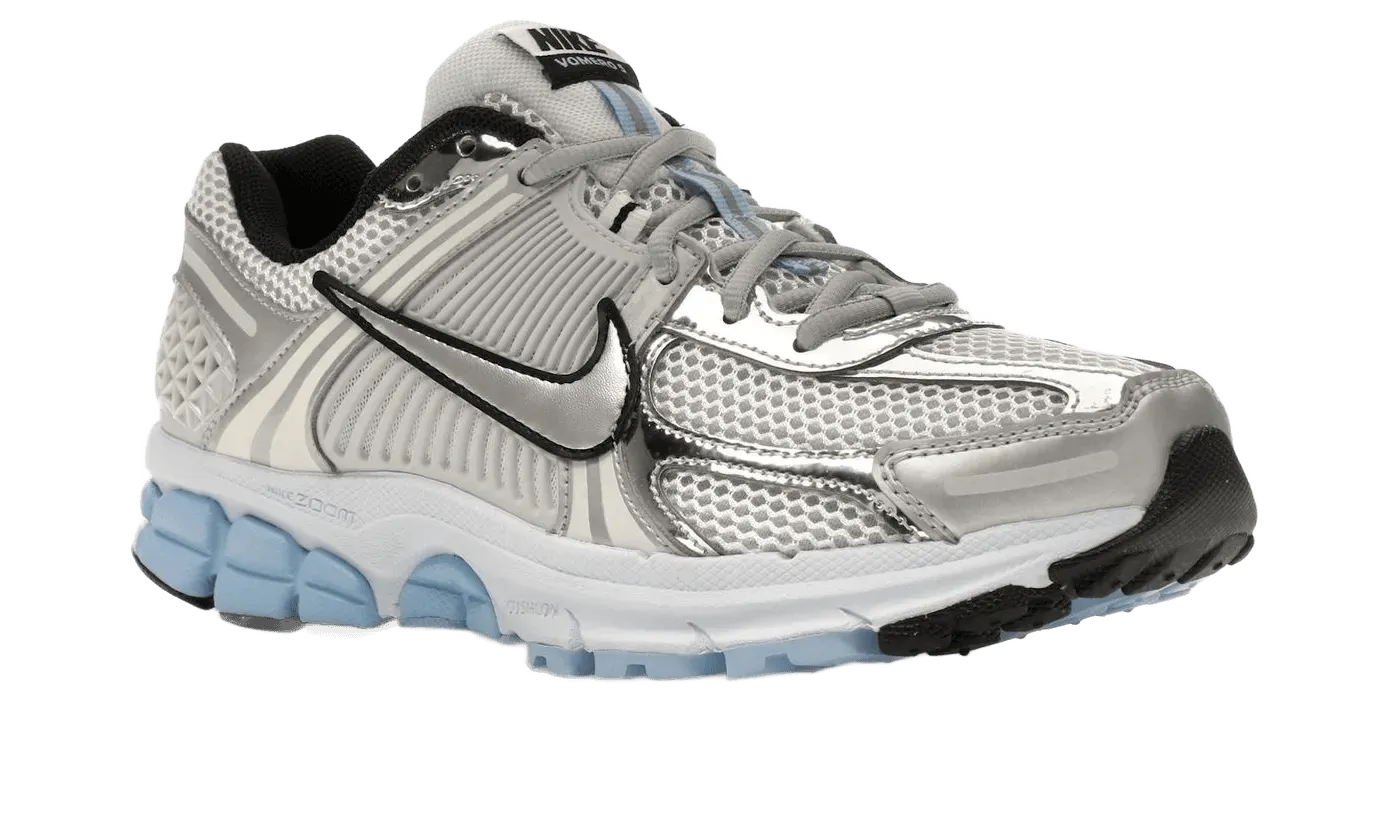Knee support moisture - wicking insole shoes Zoom Vomero 5 Metallic Silver Blue Tint