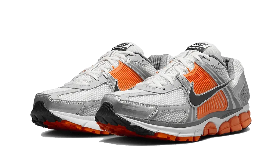 Zoom Vomero 5 Platinum Tint Safety Orange packable shoes